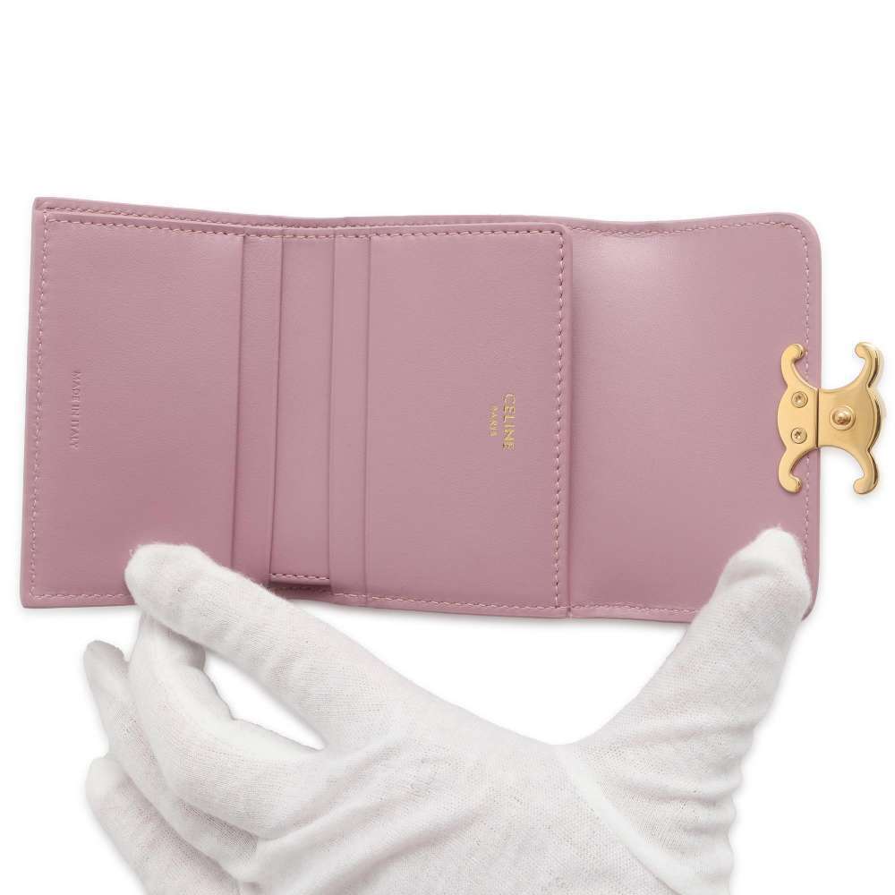Celine Triomphe Compact Wallet Coin Case - Picture 4 of 9